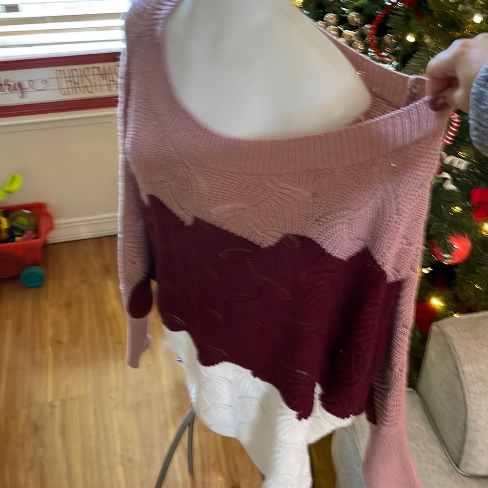 off the shoulder sweater